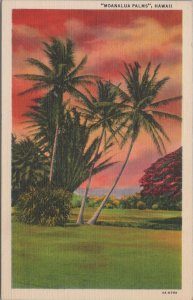 Postcard Moanalua Palms Hawaii HI