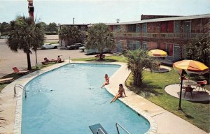 Florence South Carolina 1960-70s Postcard Horne's Motor Lodge Restaurant Pool