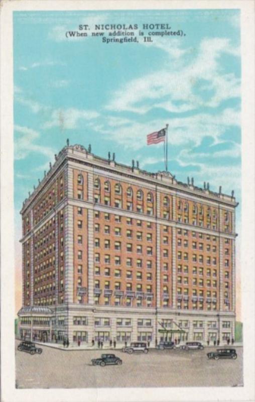 Illinois Springfield St Nicholas Hotel 1940