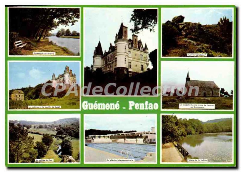 Postcard Modern Guemene Penfao Loire Atlantique Juzet pool tang of Valle chap...