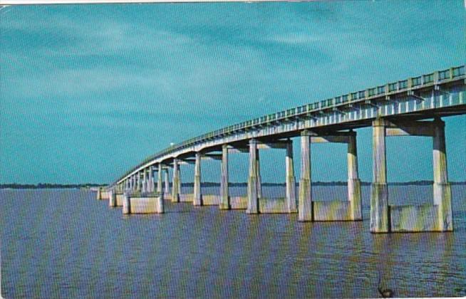 South Carolina Bridge Across Santee River and Lake Marion 1960