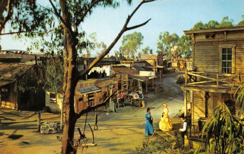 Ghost Town Main Street KNOTT'S BERRY FARM Buena Park, CA c1950s Vintage Postcard