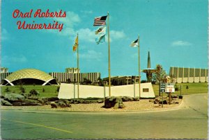 CONTINENTAL SIZE POSTCARD ORAL ROBERTS UNIVERSITY AT TULSA OKLAHOMA 1970s