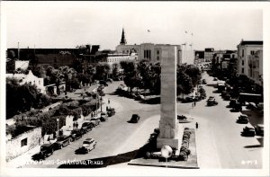 San Antonio Texas Alamo Plaza RPPC Postcard Z26