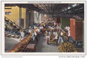 Louisiana New Orleans Unloading Bananas