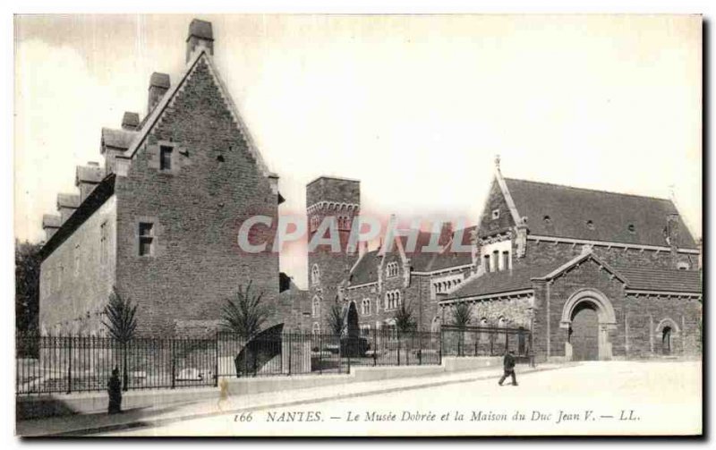 Old Postcard Nantes Dobree Museum and The House of the Duke Jean V