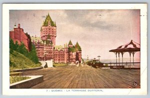 La Terrasse Dufferin Terrace, Hotel Chateau Frontenac, Quebec, 1951 Postcard