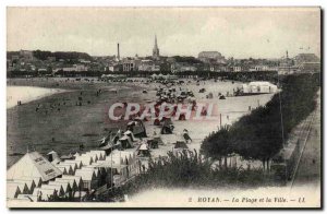 Old Postcard Royan The Beach and the City