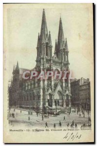 Postcard Old Marseille Church St Vincent de Paul (The Reforms)