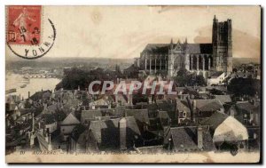 Old Postcard Auxerre General view taken from the steeple Saint Germain