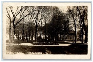 1912 Residence And Park Scene Maquoketa Iowa IA RPPC Photo Posted Postcard