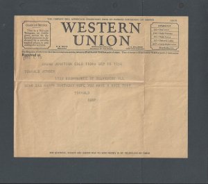 1936 Grand Junction Co Western Union Telegraph