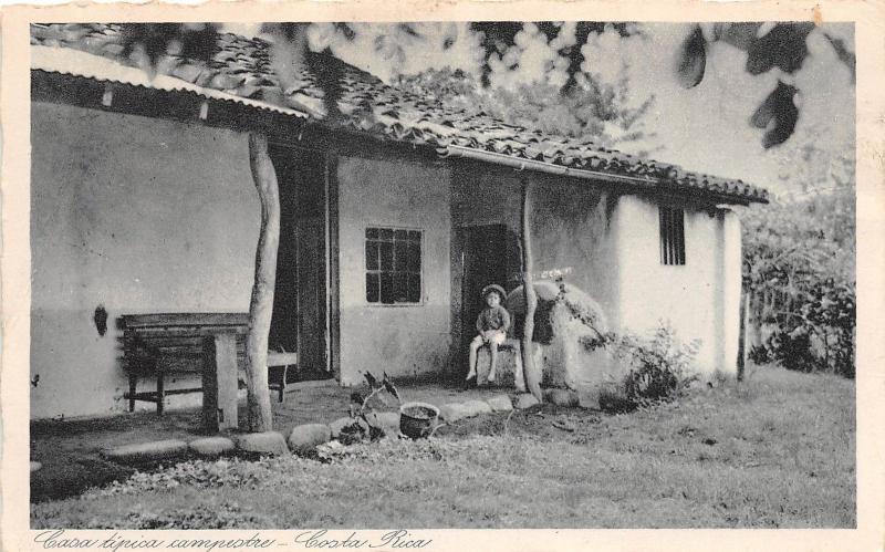 B70/ Costa Rica Central America C.A. Foreign Postcard c1910 Typical Home