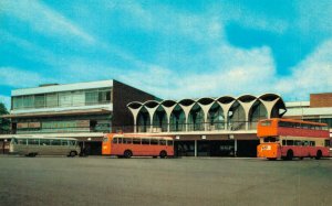 UK UK Bus Station and Shopping Centre Hanley Chrome Postcard 07.50 