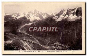 Old Postcard Chamonix Chamonix Valley