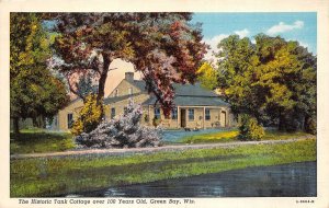 Green Bay Wisconsin 1940s Postcard Historic Tank Cottage