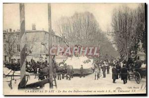 Old Postcard Carnival & # 39Aix The king of hell making his visit SM Carnival XX