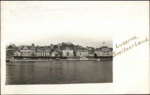 Luzern Switzerland c1910 Amateur World Wide Trip Real Photo Postcard rtw