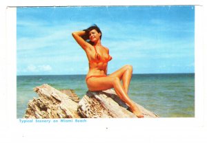 Woman in Tiny Bikini, Miami Beach, Florida, Images on Paper