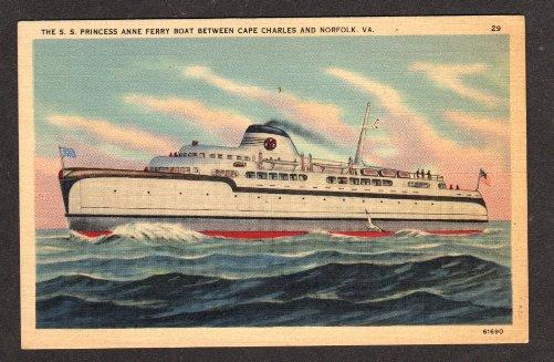 VA SS Princess Anne Ferry CAPE CHARLES NORFOLK VIRGINIA