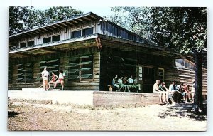 ADELINE, IL Illinois~ WHITE EAGLE 4-H CAMP Dining Room 1967 Ogle County Postcard