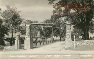 Chautauqua Park 1940s Red Oak Iowa RPPC Photo Postcard real photo 11288 Cook