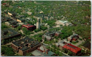 VINTAGE POSTCARD AERIAL VIEW OF THE MALL AT THE UNIVERSITY OF MICHIGAN ANN ARBOR