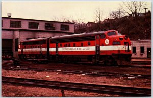 Minneapolis & St. Louis Railroad's Unit 411 & 407 M. & St. L. R. R. Postcard