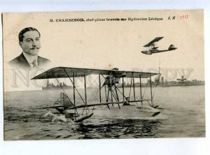 205497 FRANCE AVIATION seaplane pilot CHAMBENOIS Hauser