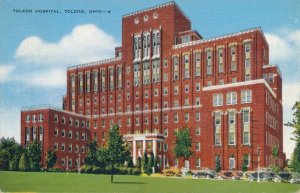Toledo, Ohio - The Toledo Hospital - pm 1942 - Linen