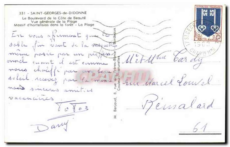 Modern Postcard Souvenir de St. Georges de Didonne