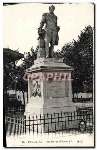 Old Postcard The Statue Pau D & # 39Henri IV