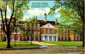 Postcard SCHOOL SCENE Urbana Illinois IL AM5134