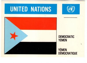 Democratic Yemen Flag, United Nations