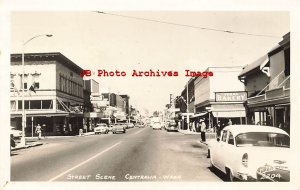 330599-Washington, Centralia, RPPC, Street Scene, Business Section,Ellis No 2204