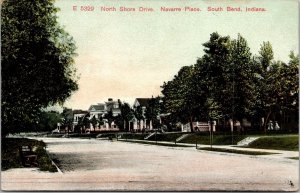 Postcard North Shore Drive, Navarre Place in South Bend, Indiana~139234