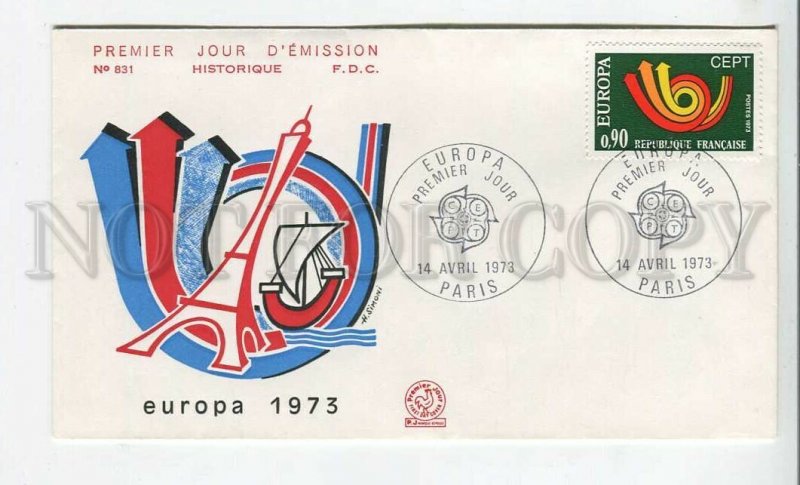 448557 France 1973 year FDC Europa CEPT