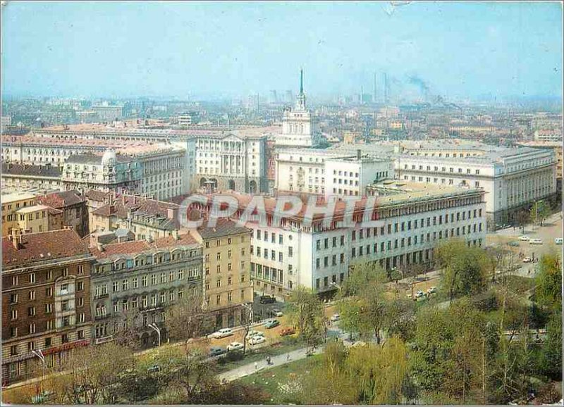 Postcard Modern Sofia downtown