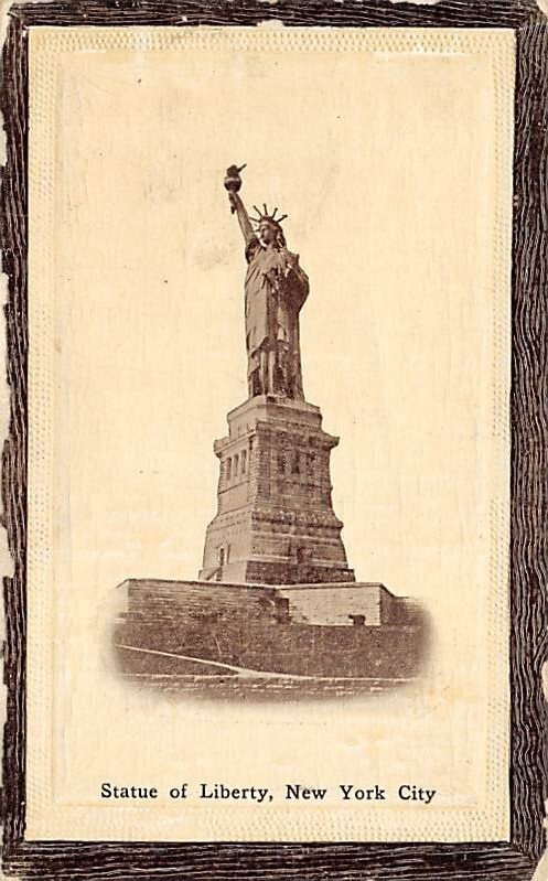 Statue of Liberty, Mechanical, Arm Moves New York City, USA Unused paper wear...