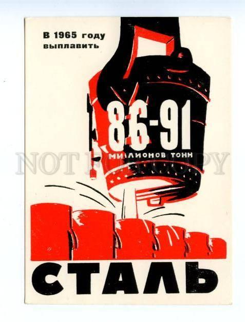 147895 USSR PROPAGANDA Steel AVANT-GARDE by IVANOV OLD PC