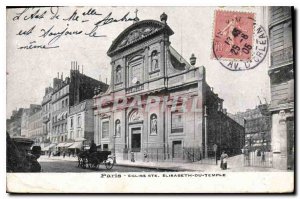 Old Postcard Paris Church St Elizabeth Temple