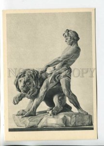 469609 USSR 1965 Western European sculpture Hermitage Bouchardon lion tamer