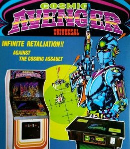 Cosmic Avenger Arcade Flyer Universal Original 1981 Space Age Promo 8.5 x 11