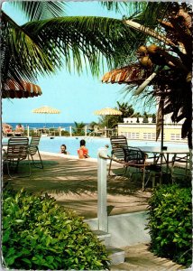 Poolside at Divi Divi Beach Hotel Aruba NA Postcard
