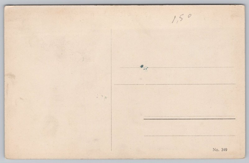 Postcard Munich Germany Hubertusbrunnen Statue 1910s DB View