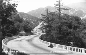 1950s San Gabriel California Mountains Mt Wilson Plunkett RPPC Postcard 8971