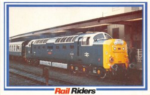 Lot150 train railway  tulyar leaving york with deltic salute rail raiders  uk