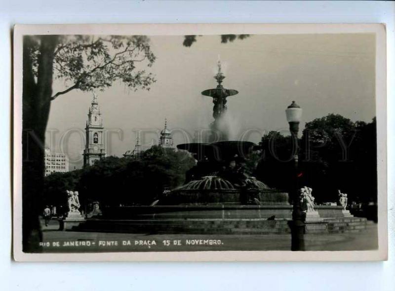 192211 BRAZIL RIO DE JANEIRO Praca 15 Novembro Vintage photo