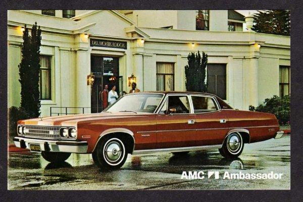 AMC Ambassador Automobile Postcard Car Auto Postcard American Motors Corporation