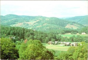 Woodstock, VT Vermont BILLINGS FARM & MUSEUM Bird's Eye View 4X6 Chrome Postcard